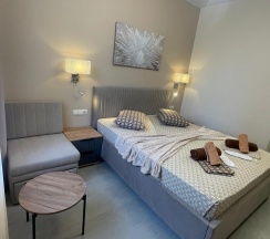 1-комнатные апартаменты стандарт с 1 двуспальной кроватью в Креатида