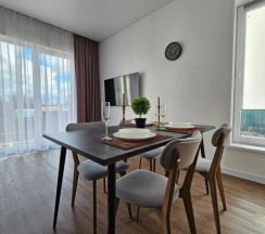 Двухместные апартаменты рядом с пляжем 2 отдельные кровати в Белая дача