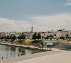 Двухместные апартаменты с видом на город (двуспальная кровать) в Апартаменты Milli House