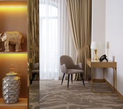 Двухместный люкс Superior двуспальная кровать в Mercure Tashkent