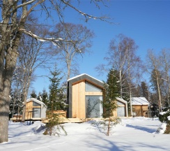 Четырёхместный Барнхаус на берегу озера в ЭкоPort на Отрадном