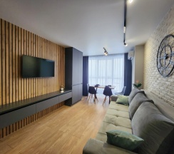 Апартаменты с красивым видом из окна в Апартаменты Loft 26 Этаж