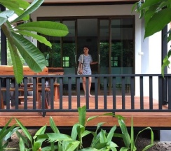 Двухместный номер Standard с видом на сад двуспальная кровать в Thai Terrace Bungalow