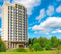 Студия с красивым видом из окна в Апартаменты Welcome Karelia  Riverside в Центре