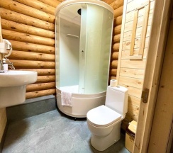 Двухместный номер с двуспальной кроватью в Избушка