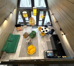 №4 A-Frame 60m2 с купелью (оснащение дома, стоимость купели и бани см. Подробнее) в Les holidays