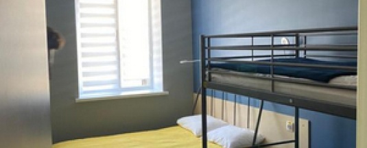 Бюджетный двухместный номер с 1 кроватью и 1 двухъярусной кроватью в Водолаз