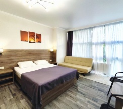 Люкс с балконом и с красивым видом из окна в Camelia