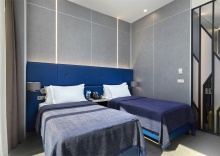 Studio Apartment с 2 односпальными кроватями в Diamond Apartments