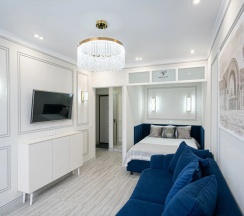 Четырёхместные апартаменты Superior с красивым видом из окна в Квартира Vyborg Velvet Aparts Роскошь и стиль