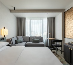 Номер стандарт с 1 двуспальной кроватью на высоком этаже в Hyatt Place Ekaterinburg