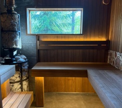 Super Лодж с 2 спальнями, баней и купелью, с видом на озеро в Пасторское озеро