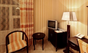 Номер стандарт с 1 двуспальной кроватью в Bel hotel