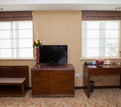 Двухместный номер Superior с красивым видом из окна 2 отдельные кровати в SoLuxe Hotel Almaty
