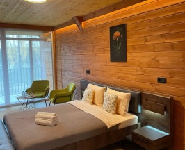 Двухместный номер Premium с балконом и с красивым видом из окна двуспальная кровать в Нептун-2