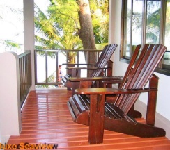 Двухместный номер Deluxe с видом на море двуспальная кровать в Lamai Inn 99 Bungalows