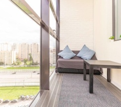 Номер -студио с панорамным балконом в Park in Pulkovo