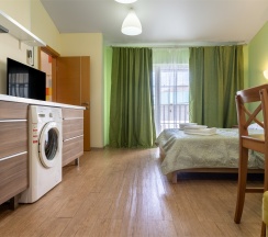 Апартаменты Люкс (Однокомнатный 2-х местный номер c кухней без балкона) в Odeon