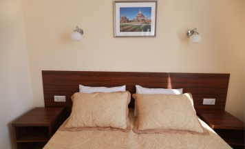 Одноместный номер с двуспальной кроватью в Аист