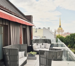 Представительский люкс с террасой в Wawelberg Hotel St.Petersburg