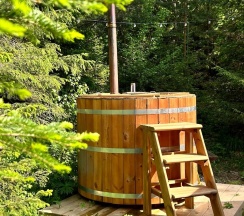 2-местный коттедж с купелью в Крепкие кровати