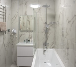 Двухместные апартаменты 2 с видом на внутреннюю территорию (во двор) двуспальная кровать в Exclusive Hotel&Apartments