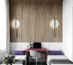 Студия с кухней с двумя односпальными кроватями в Greenfeel Stavropol
