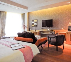 Двухместный люкс Executive рядом с пляжем двуспальная кровать в Vartika Resovilla KuiBuri Beach Resort and Villas