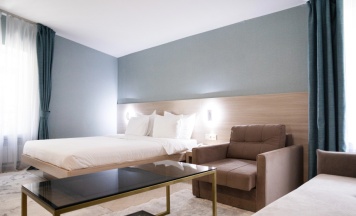 Двухместный люкс двуспальная кровать в Resident Hotel Gogol