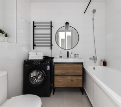 Cruise - премиум-апартаменты с отдельной спальней около м.Сокол (8 этаж, до 5 гостей) в Smart Lofts Moscow