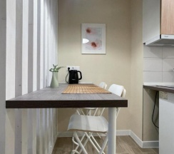 1-комнатные апартаменты студия с 2 односпальными кроватями в InHome24 (ИнХоум24) на улице Автозаводская 23 строение 120