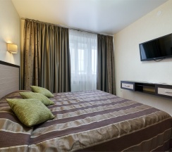 Однокомнатный номер бизнес-класса с гостиной-кухней и спальней в Degas lite hotel