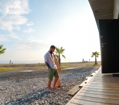 ​2-МЕСТНЫЙ СТАНДАРТ (1 ЛИНИЯ ОТ МОРЯ - первые 3 ряда коттеджей) в Тамыш