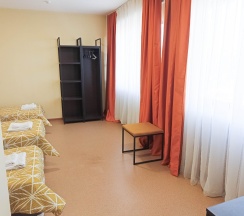 Кровать в 5-местном общем номере в Smart Hotel KDO Челябинск