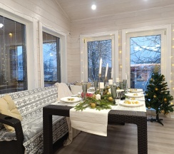 3-комнатный коттедж улучшенный в Village Voyage With Sauna