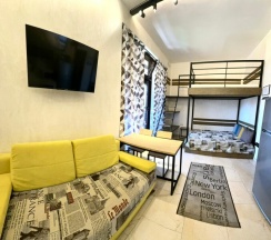 (24)Студия с двухуровневой кроватью и террасой в Loft