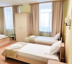 Кровать в 4-местном общем номере в Smart Hotel KDO Тюмень