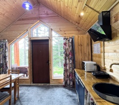 Шале 5. Четырёхместный номер комфорт с видом на горы в Белый волк