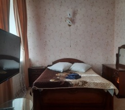 Двухместный люкс с красивым видом из окна двуспальная кровать в Уют