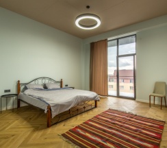 Апартаменты Deluxe с балконом и с красивым видом из окна в Апарт-отель Residence Graphite