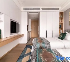 Двухместный номер Standard с балконом 2 отдельные кровати в Yidiandian Hotel Apartment (Shenzhen International Convention And Exhibition Center)