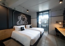 Двухместный номер Standard 2 отдельные кровати в Blu Monkey Hub and Hotel Suratthani