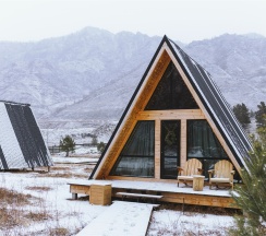 Дом А-фрейм вид на реку с одной спальней в Айвенго