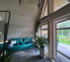 Двухместные апартаменты Deluxe с видом на реку двуспальная кровать в Fraubu.camp