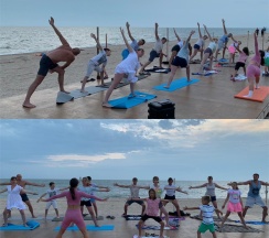 Двухуровневый большой семейный номер с балконом на 6-7 человек и видом во двор (корпус Б) в Оптимист