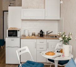 Blue - 2х местные апартаменты-студия у Ботанического сада (4 этаж) в Smart Lofts Moscow