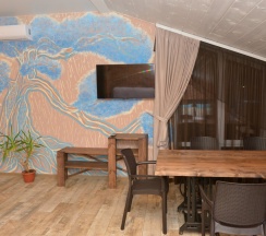 Двухместный люкс Семейный с видом на город двуспальная кровать в Руднев