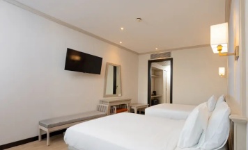 Двухместный номер Deluxe с видом на море 2 отдельные кровати в Pinnacle Grand Jomtien Resort and Beach Club