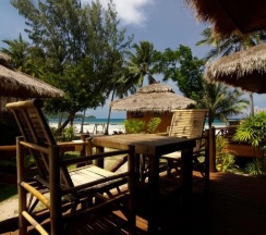 Двухместное бунгало Deluxe (двуспальная кровать) в Palm Leaf Resort