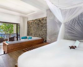 Двухместный номер Deluxe с видом на океан двуспальная кровать в Kempinski Seychelles Resort